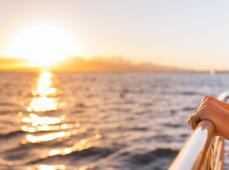 Panorámica del casco antiguo de Split, al fondo una montaña junto al mar
