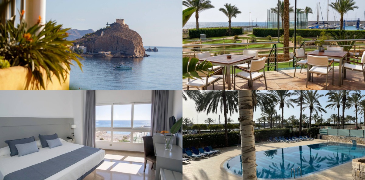 Collage de fotos del hotel