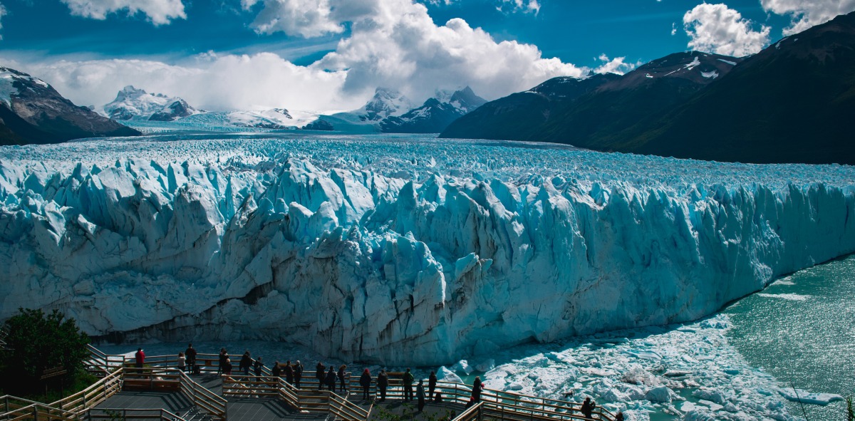 vistas desde el aire Glaciar perito Moreno