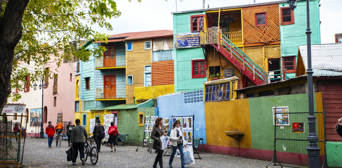 calles coloridas en Buenos Aires