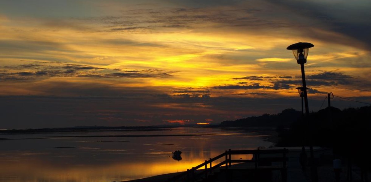 Atardecer en una playa
