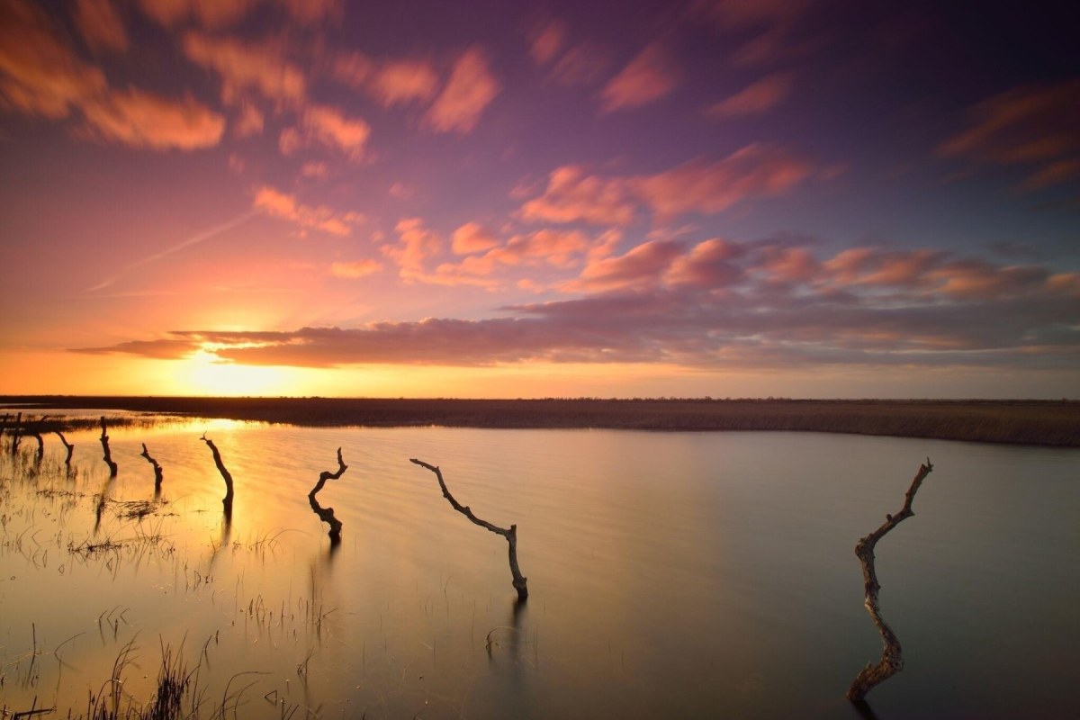 Laguna al atardecer