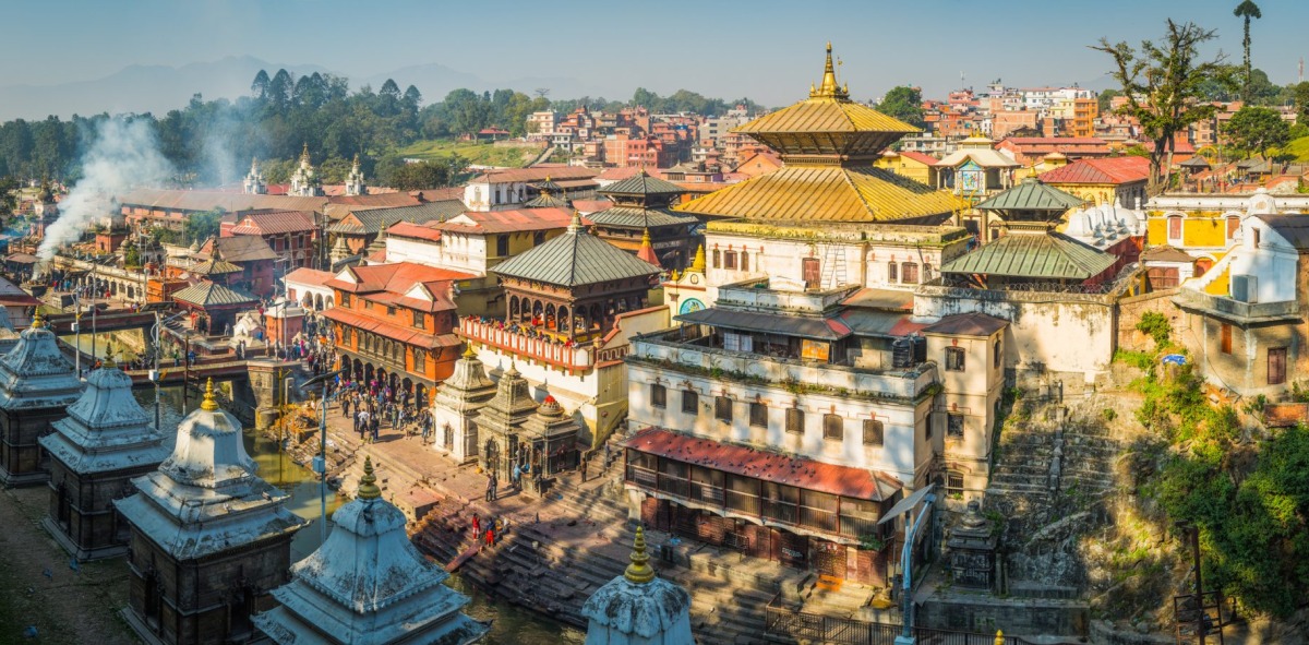 Panorámica de la ciudad nepalí de Katmandú