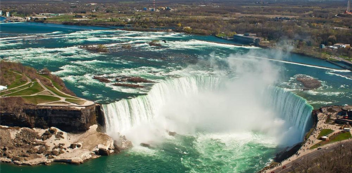 Foto aérea de las Cataratas del Niagara
