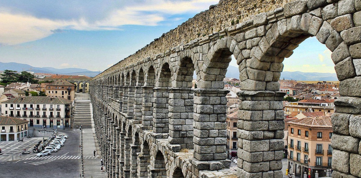 Vista del Acueducto de Segovia