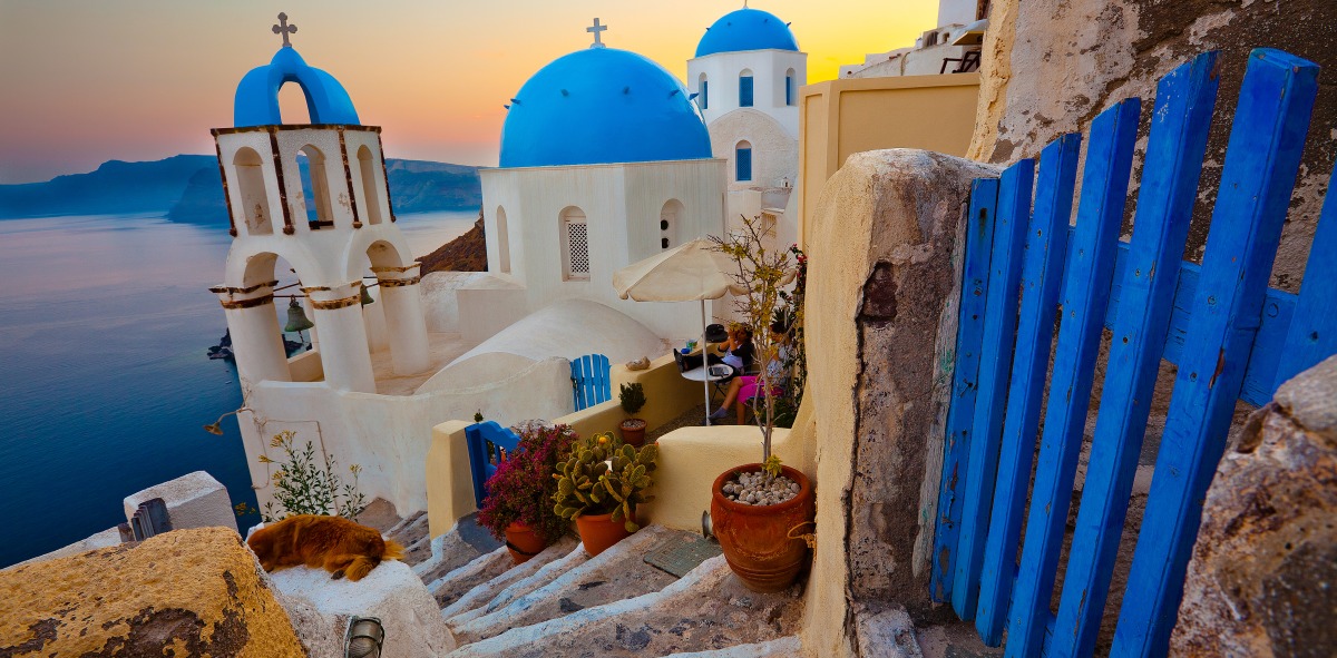 Panorámica de Santorini
