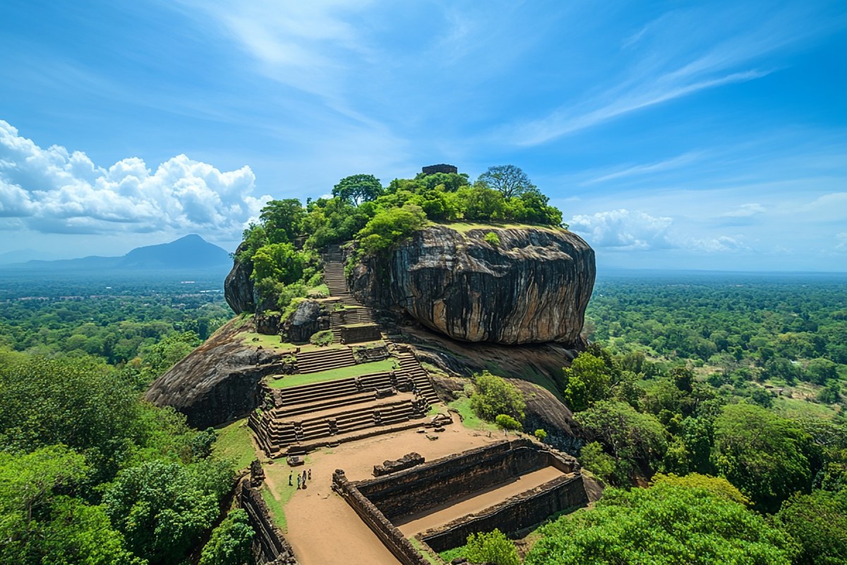 Vistas del yacimiento arqueológico de Sigiriya