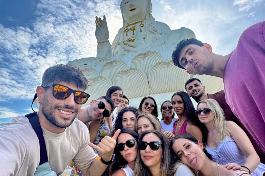 Viajeros jóvenes en Tailandia