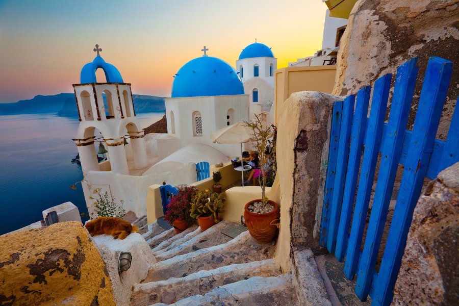 Panorámica de Santorini