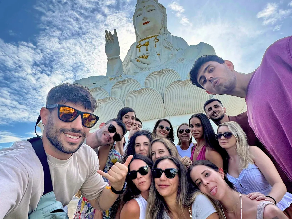 Viajeros jóvenes en Tailandia