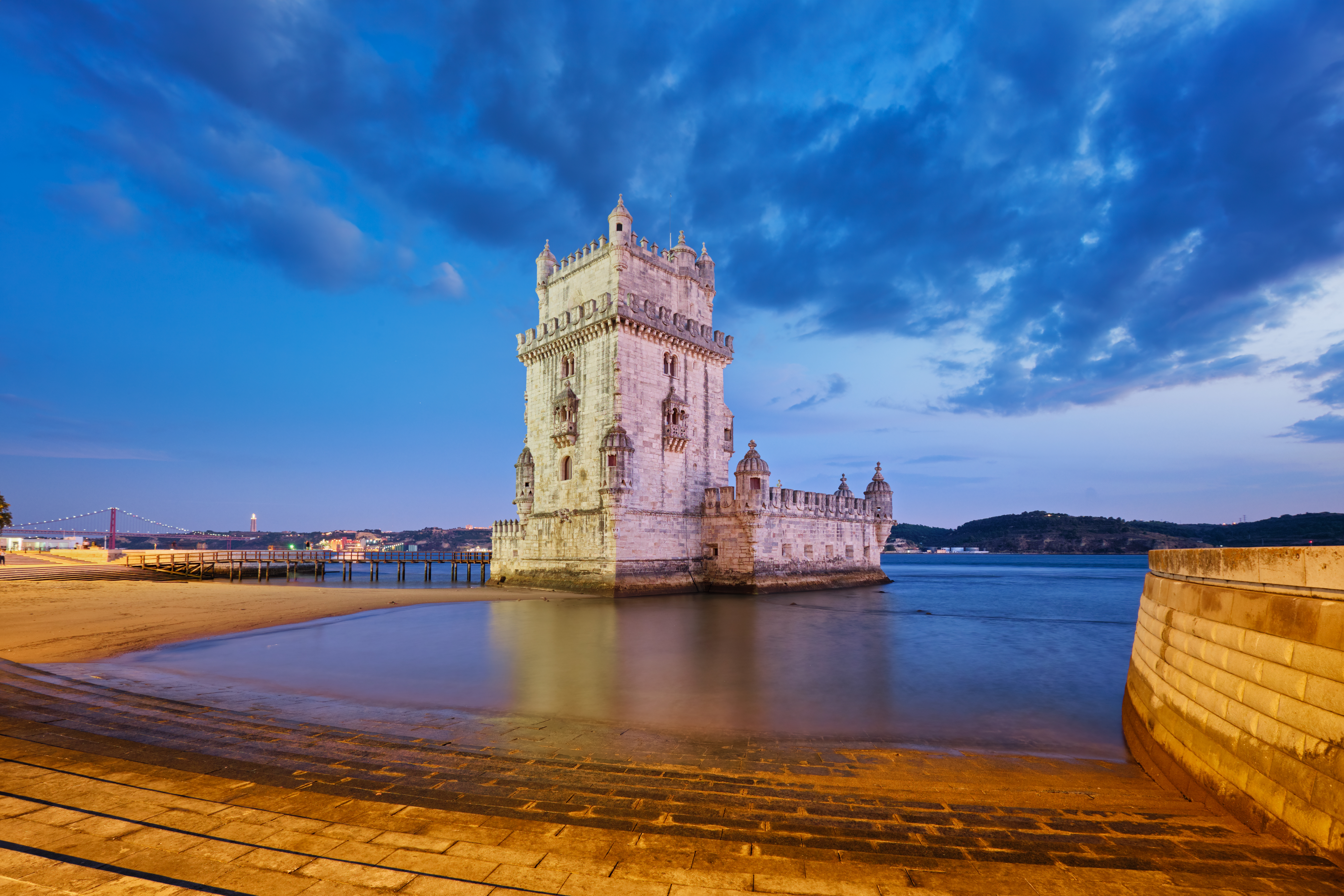 La Torre de Belém en el agua