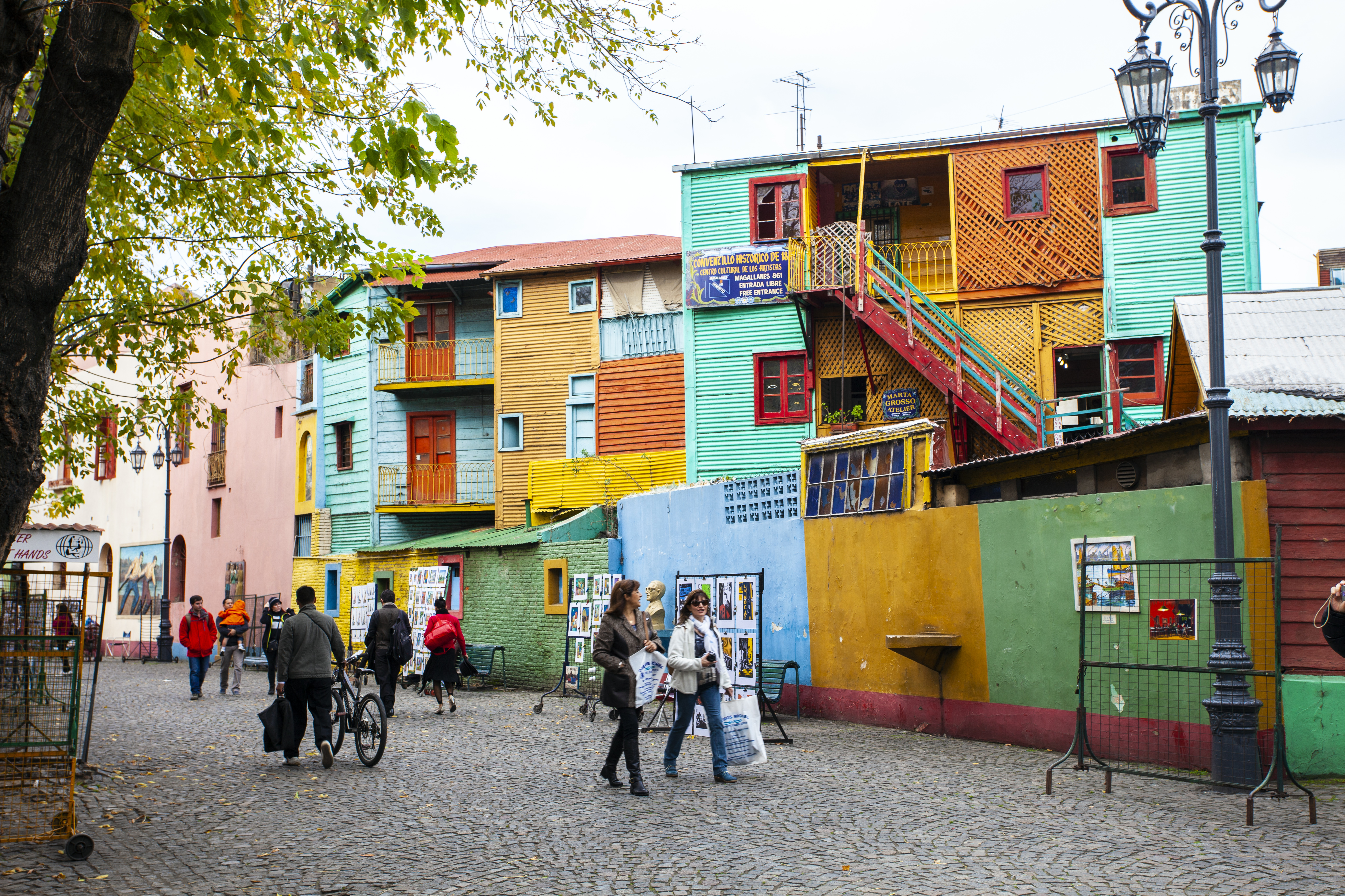 calles coloridas en Buenos Aires