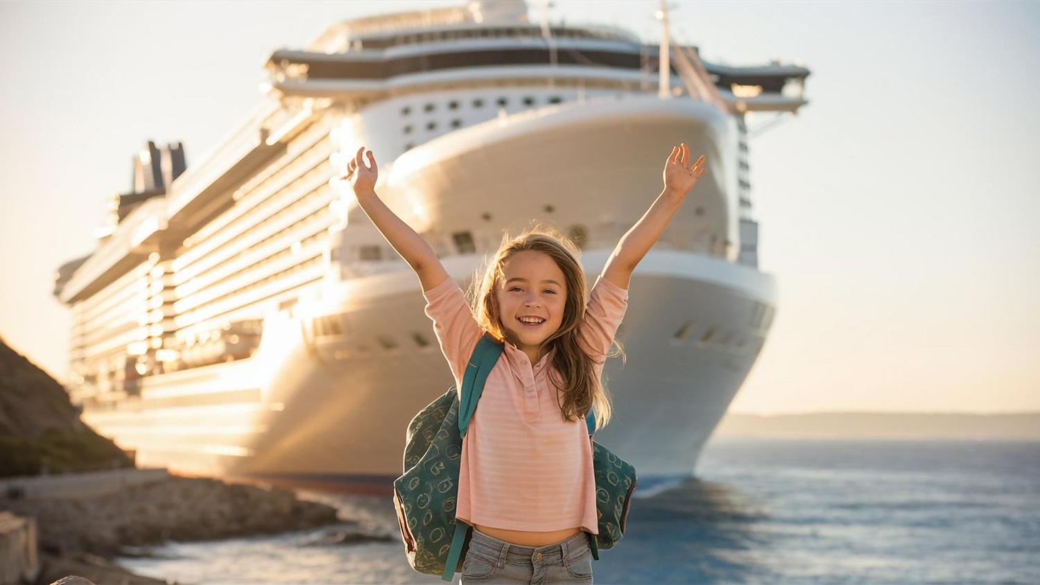 niña en crucero