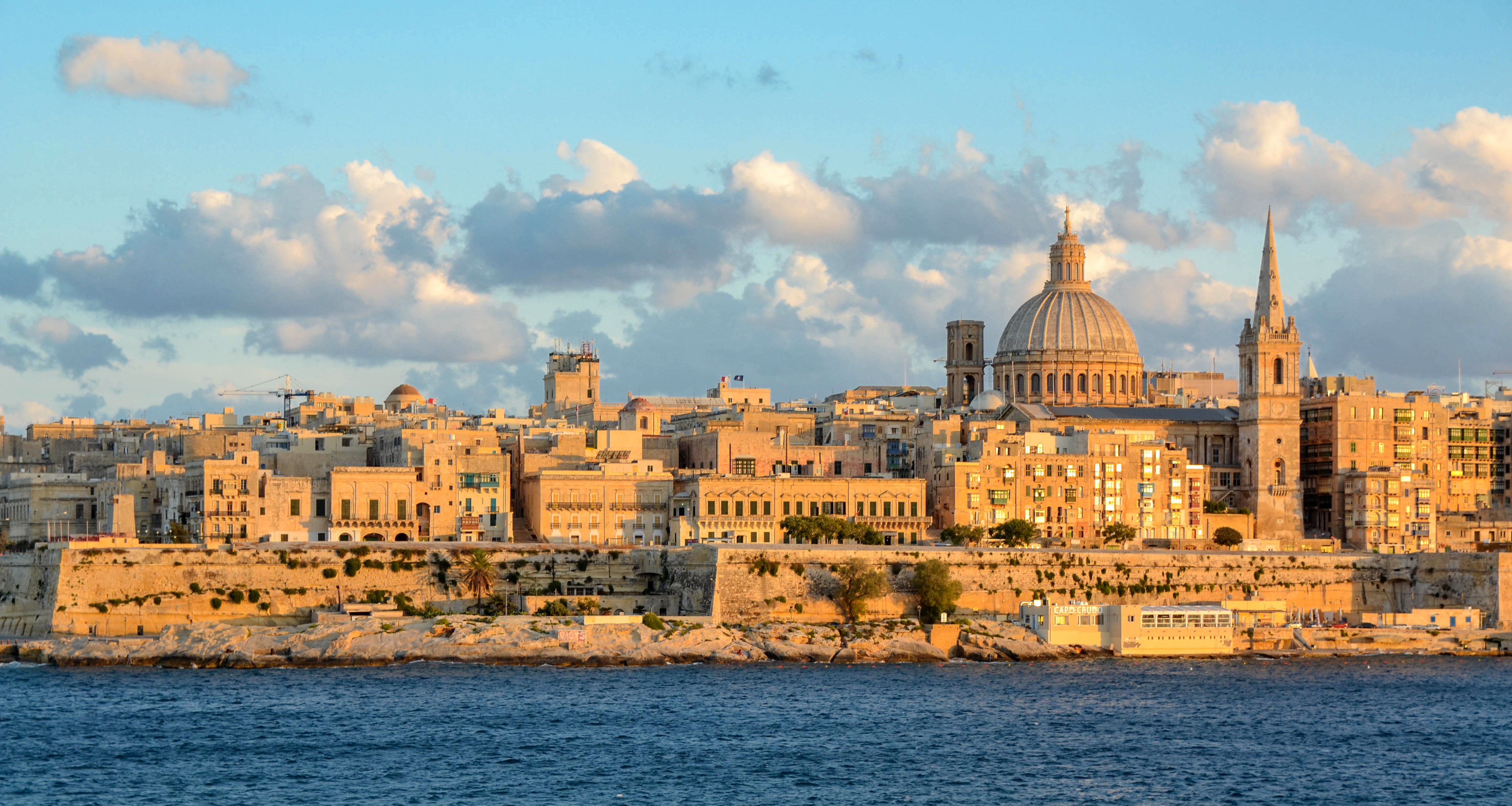 Vistas a la Valletta desde el crucero