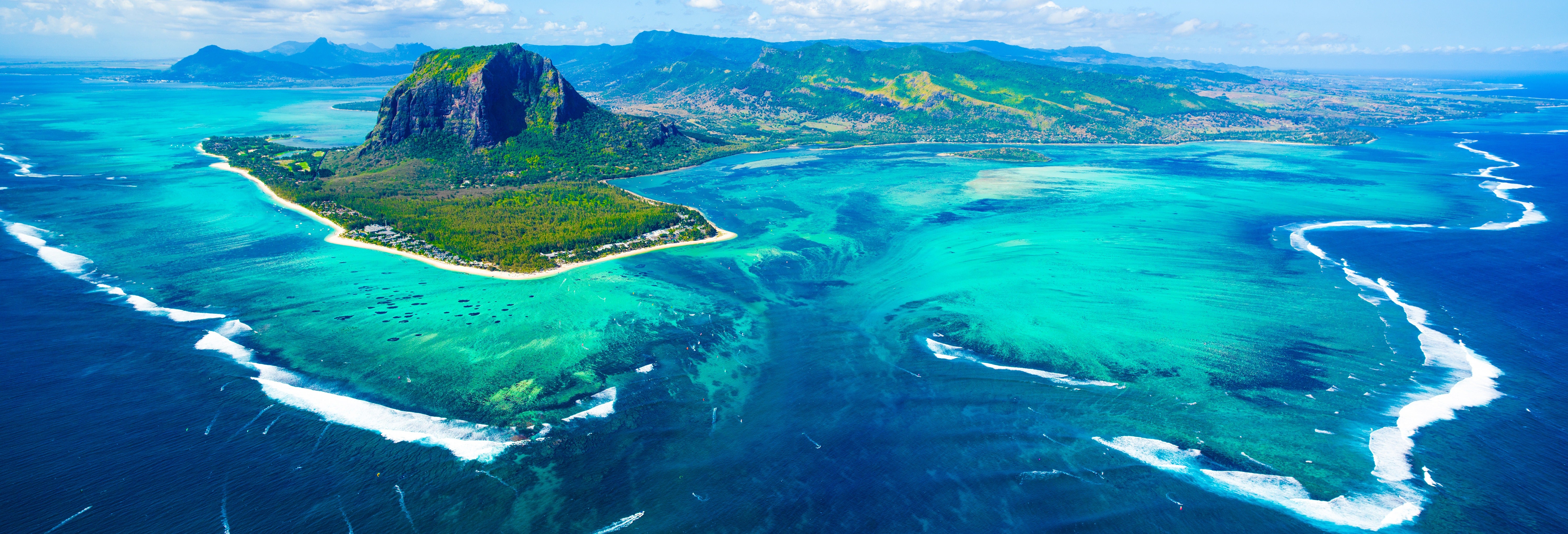 Panorámica de la isla Mauricio