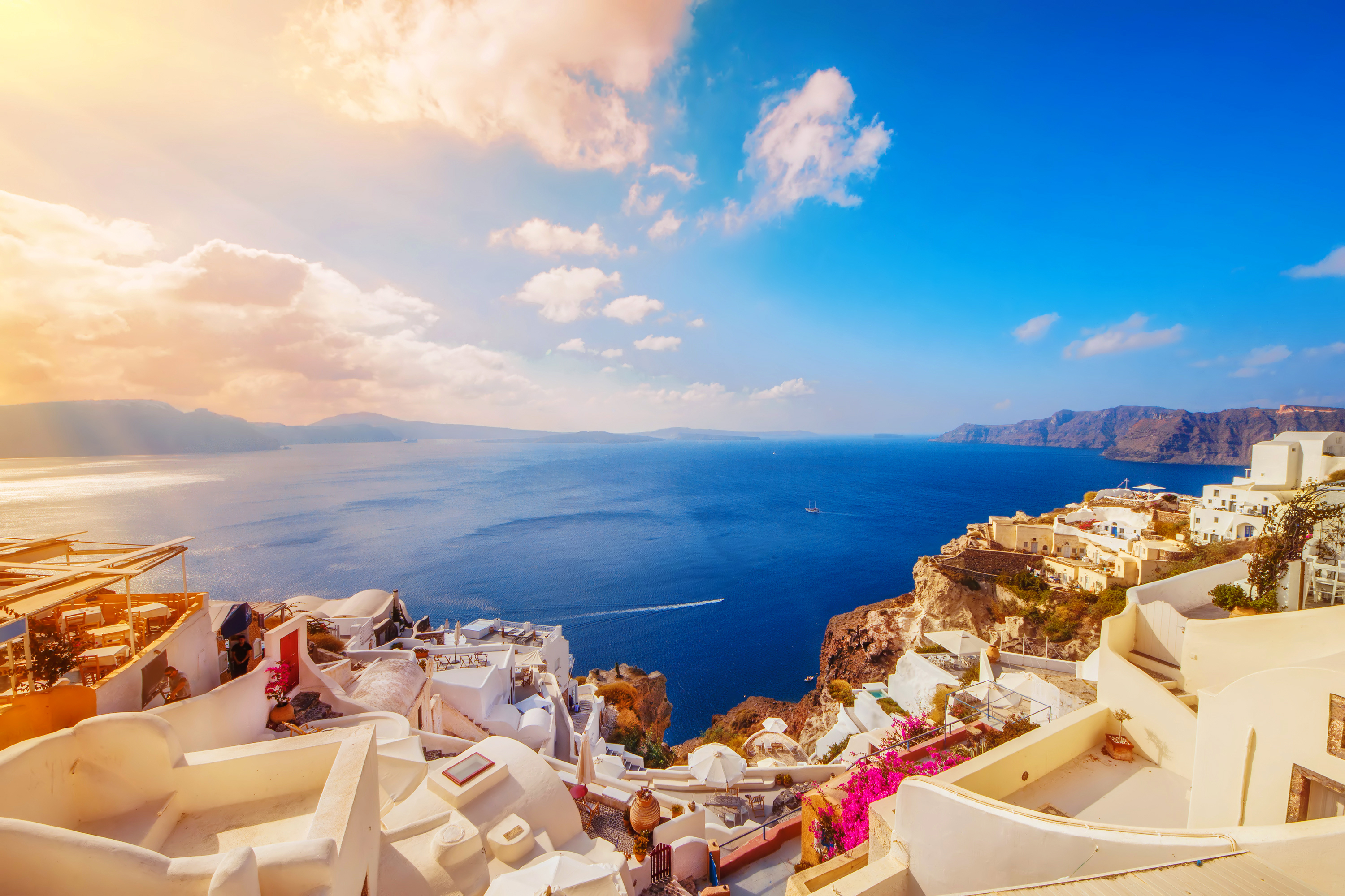 Panoramica de Santorini