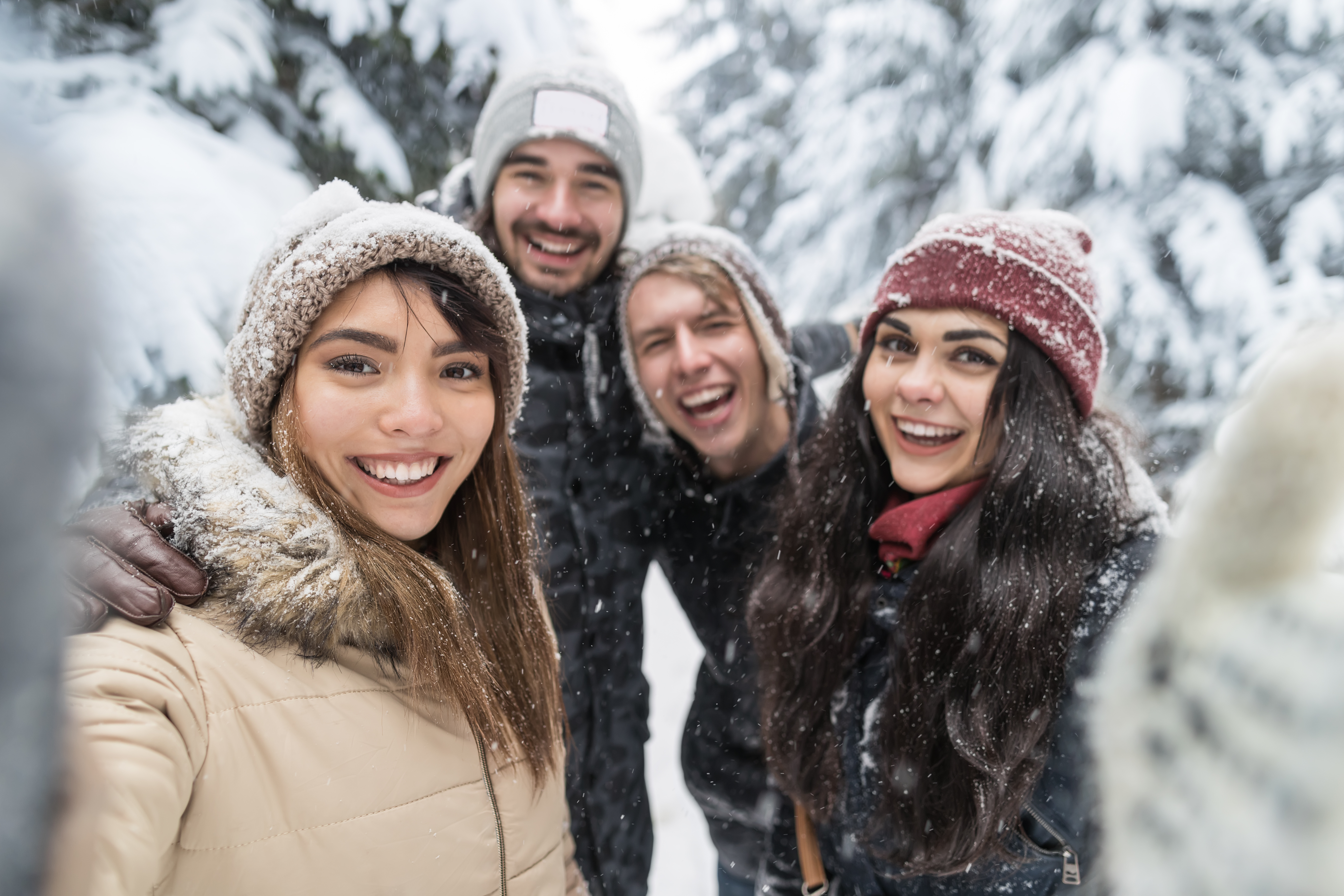 Gente en la nieve