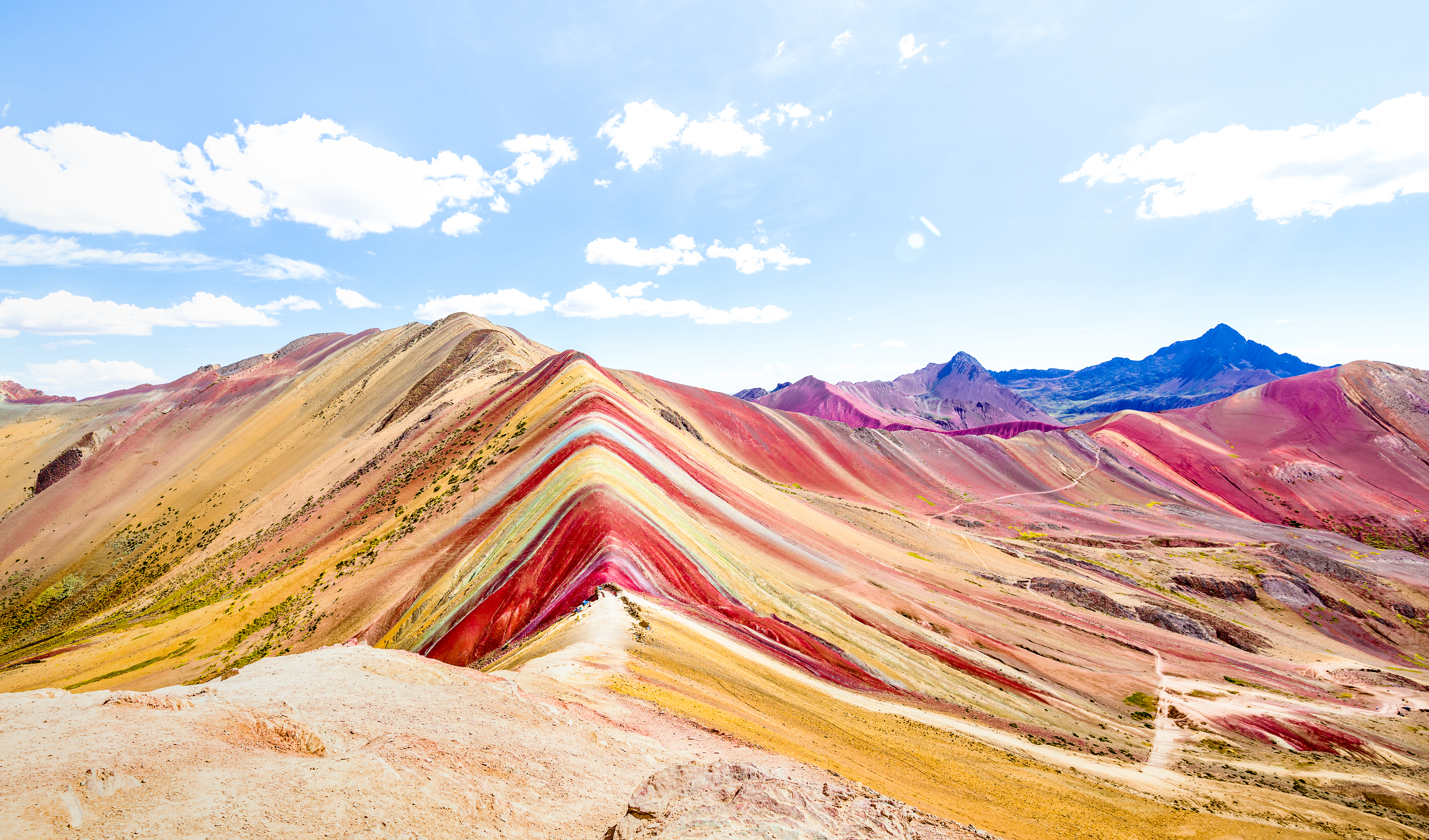 Vista panorámica montaña de los 7 colores