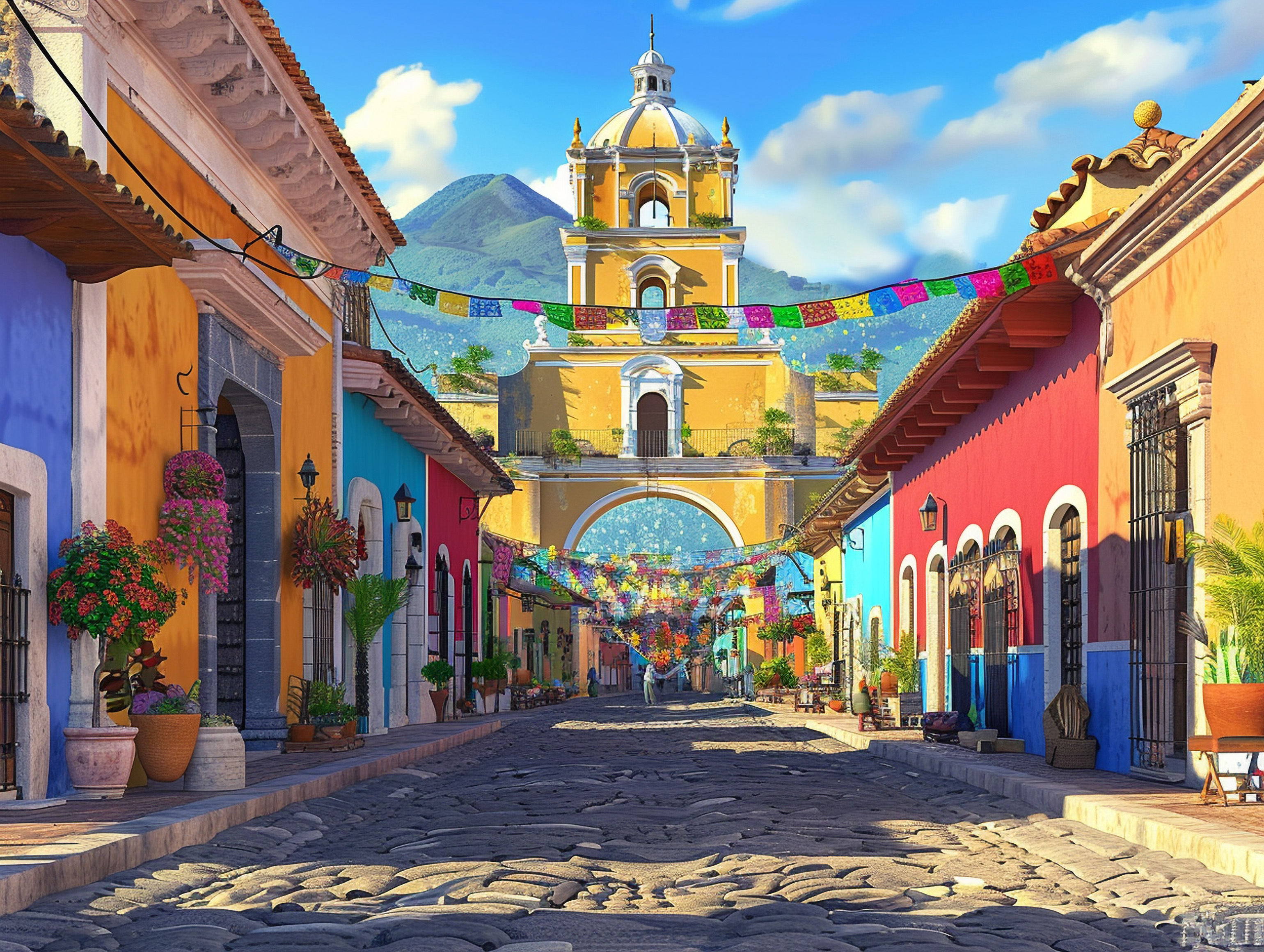 Antigua ciudad la muy noble y muy leal ciudad de Santiago de los Caballeros de Guatemala.