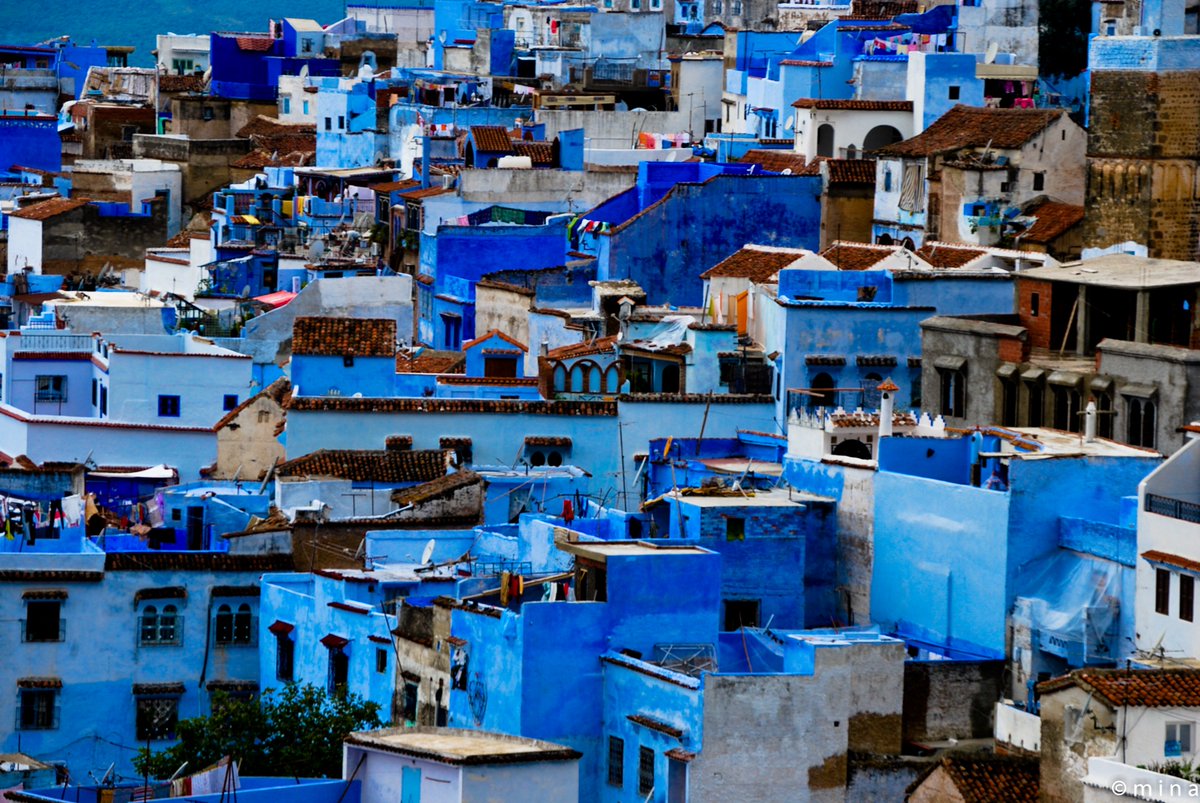 Panorámica de las típicas azoteas de un pueblo de Marruecos