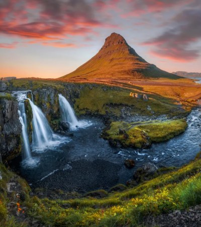 Paisajes únicos de hielo y fuego