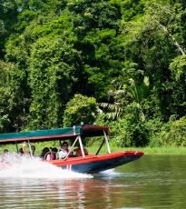 Lancha por los canales